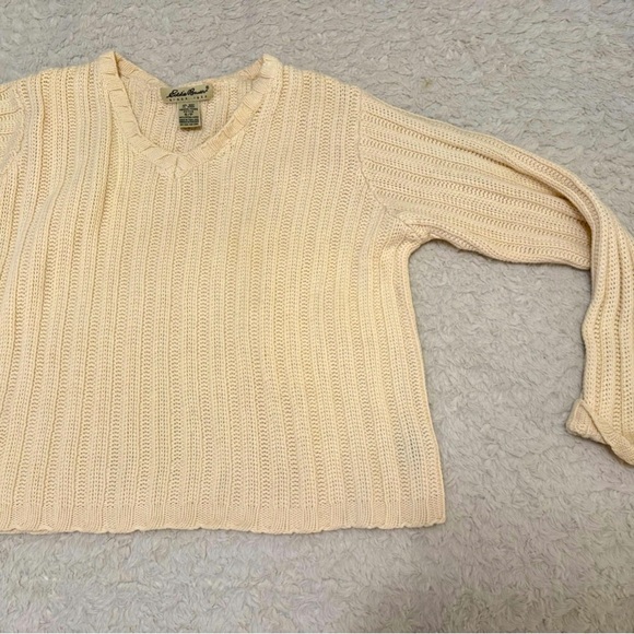 Eddie Bauer Sweaters - Vintage Eddie Bauer Cream Sweater